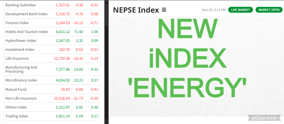‘इनर्जी’ कम्पनीलाई अन्यमा राख्दा सूचक बिग्रियो, ‘हाइड्रोपावर इन्डेक्स’को नाम ‘इनर्जी’ राख्नु पर्ने विज्ञको सुझाव